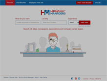 Tablet Screenshot of hiringmanagers.com